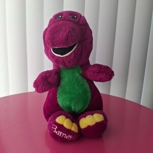 Barney The Dinosaur Plush Toy Stuffed Animal Purple Green 1992 Kids Playtime